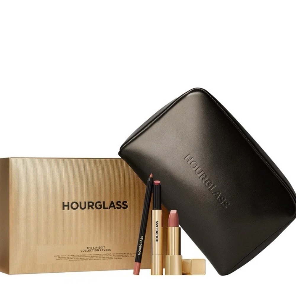Hourglass Lip Collection with Black Pouch